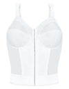 Exquisite Form Fully Front Close Longline Posture Bra - White Bras