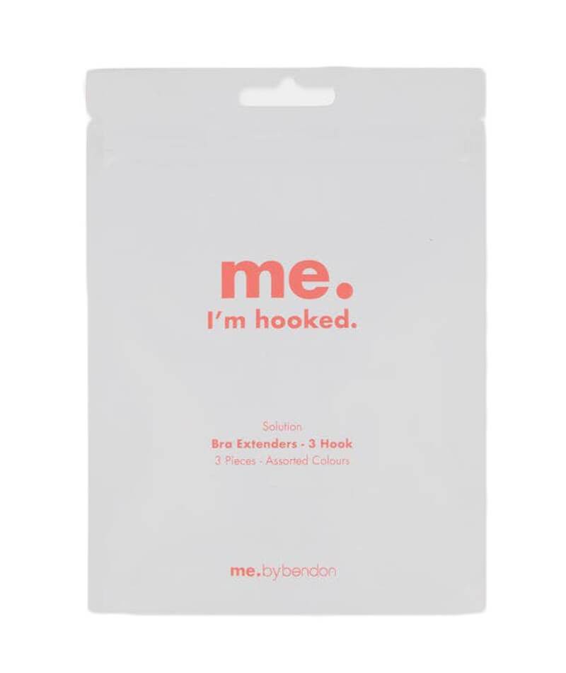 Bendon 3-Hook Bra Extenders - 3 Pack - Assorted Colours Bra Accessories