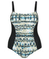 Capriosca Chlorine Resistant Panelled One Piece Swimsuit - Ink and Water Swim