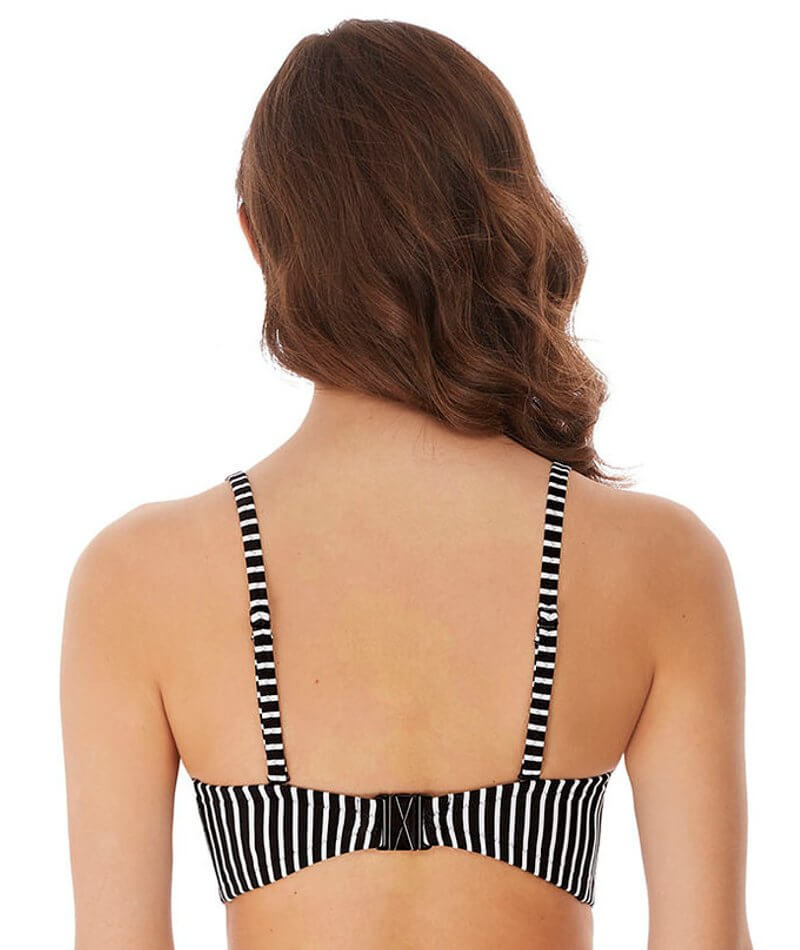Freya Swim Beach Hut Underwire Padded Bandeau Bikini - Black Swim 30D Black