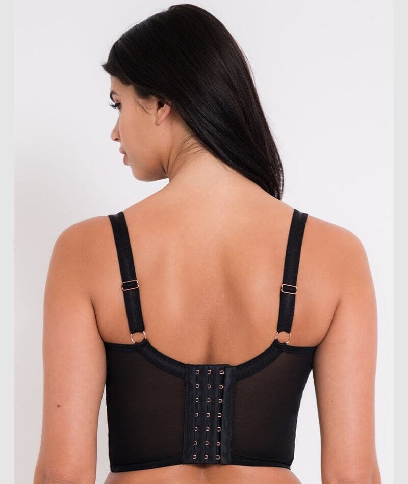 Scantilly Tough Love Longline Balcony Bra - Black Bras