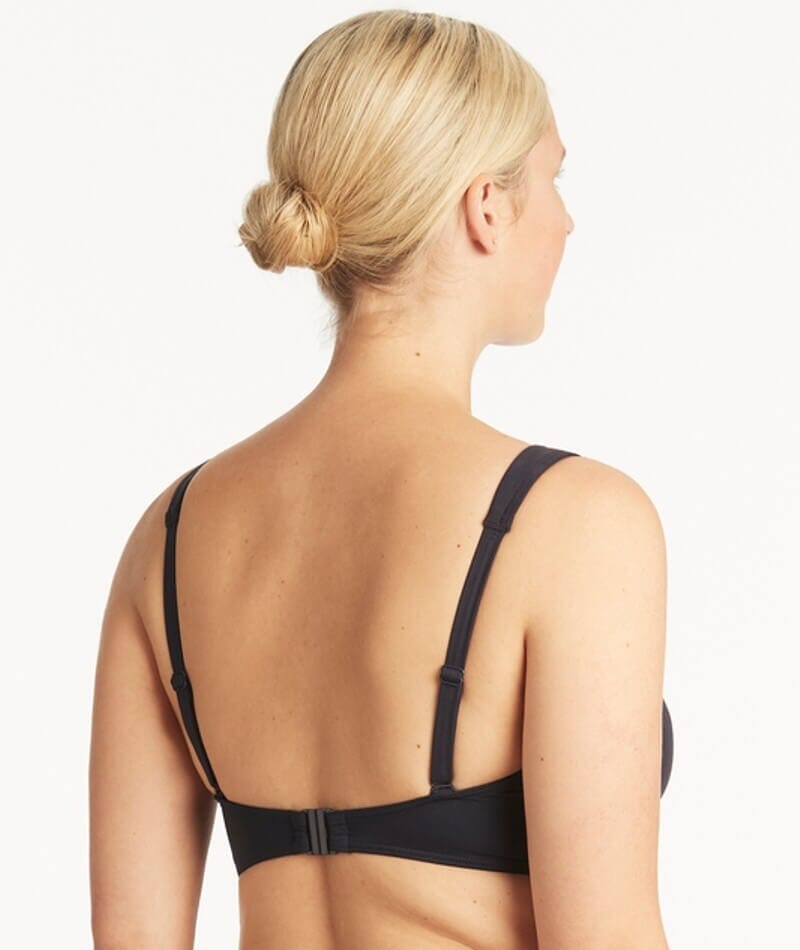 Sea Level Eco Essentials Cross Front G Cup Bikini Top - Night Sky Swim