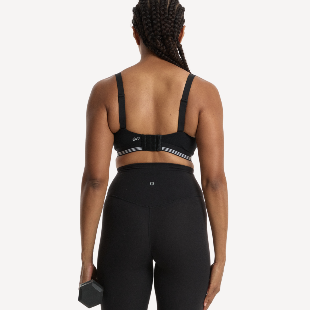 Nala Sporty Support Wirefree Bralette - Licorice/Snow Cone