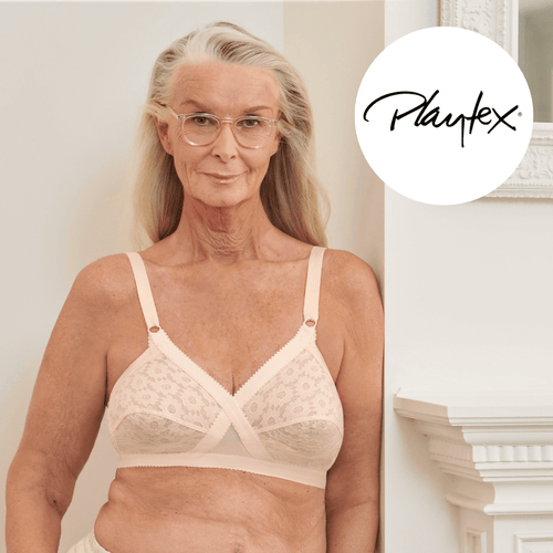 Playtex Ultimate Lift and Support Wirefree Bra P4745 White Womens