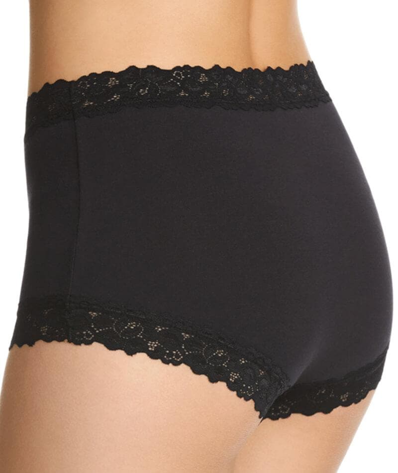 Jockey Parisienne Cotton Full Brief - Black Knickers 10 