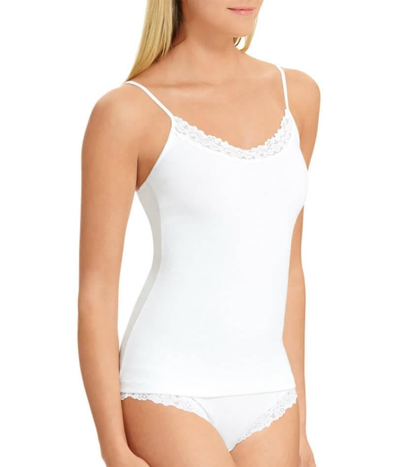 Jockey Parisienne Cotton Camisole - White Sleep 10 