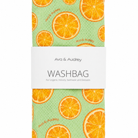 Curvy Lingerie Citrus Butterfly Washbag - Large