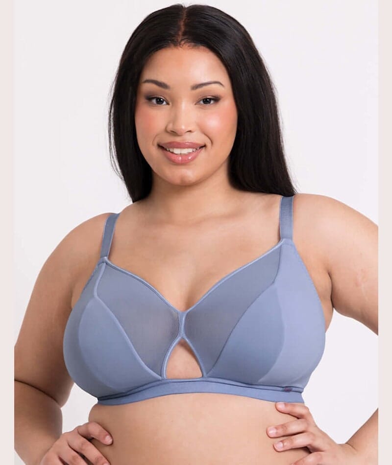 Curvy Kate Get Up And Chill Wire-Free Bralette - Slate Blue Bras