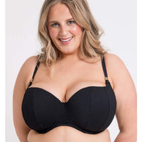 Curvy Kate Jet Set Balcony Bikini Top - Black