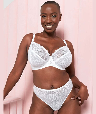Curvy Kate Lace Daze Brazilian Brief - White Knickers
