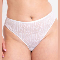 Curvy Kate Lace Daze Brazilian Brief - White