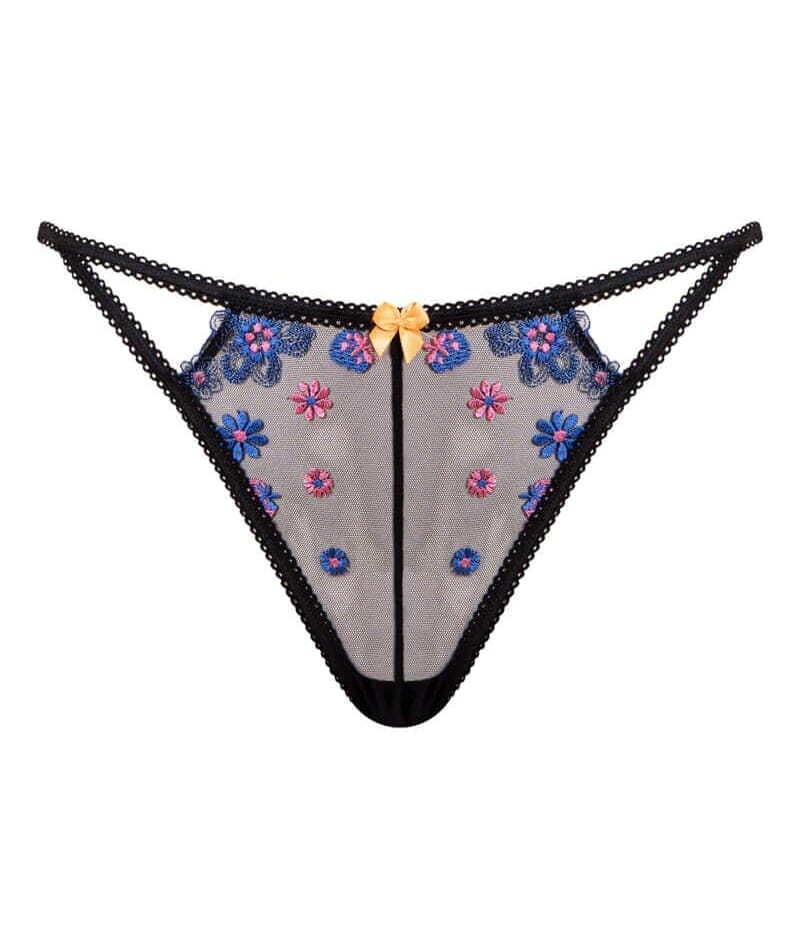 Curvy Kate Strawberry Crush Brazilian Brief - Black Multi Knickers