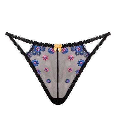 Curvy Kate Strawberry Crush Brazilian Brief - Black Multi Knickers