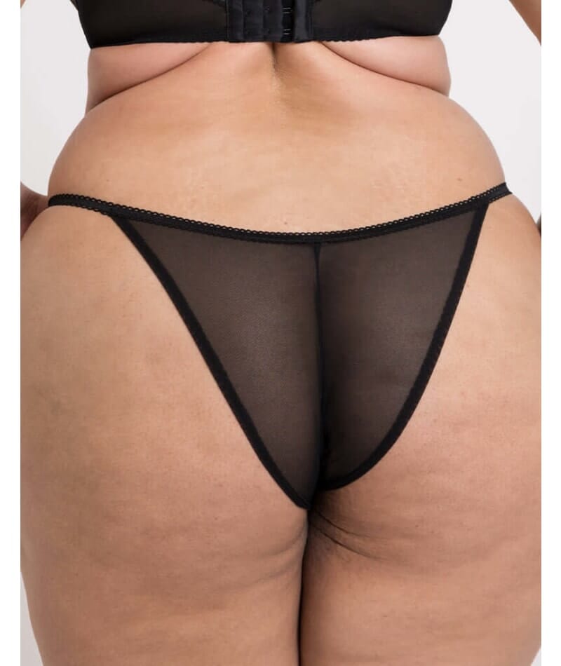 Curvy Kate Strawberry Crush Brazilian Brief - Black Multi Knickers