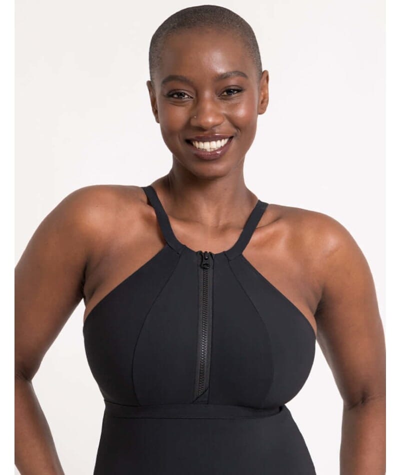 Curvy Kate Zip Tide Wire Free Multiway One Piece Swimsuit - Black
