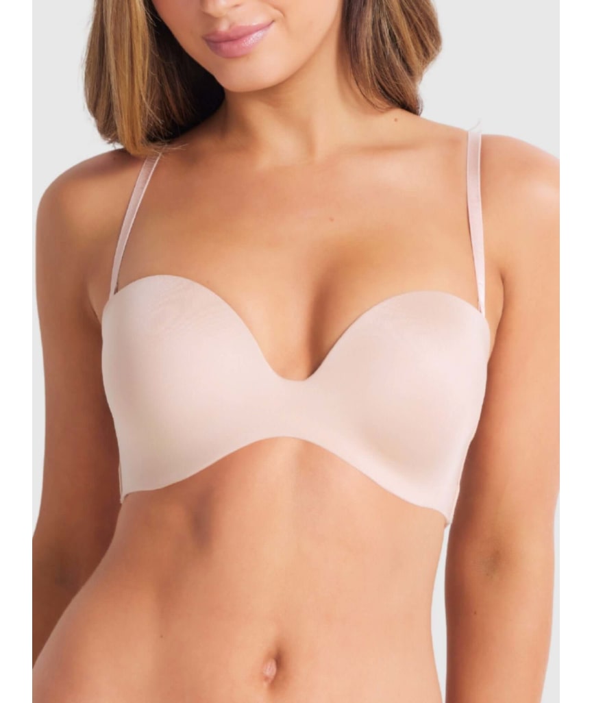 Finelines Attitude Full Figure Strapless Bra - Caramel