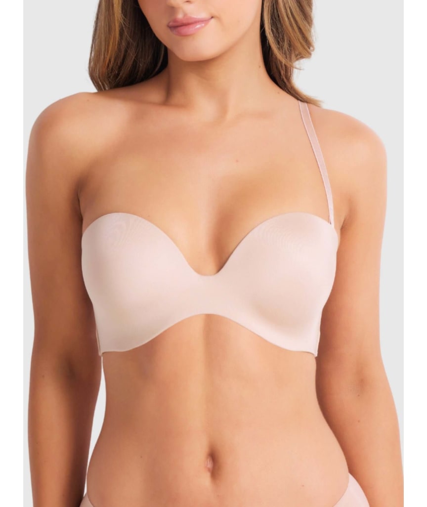 Finelines Attitude Full Figure Strapless Bra - Caramel