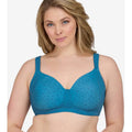 Leading Lady Brigitte Molded Padded Seamless Wire-free Bra - Cosmic Blue Print