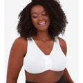 Leading Lady Laurel Wire-free Front Close Comfort Bra - White