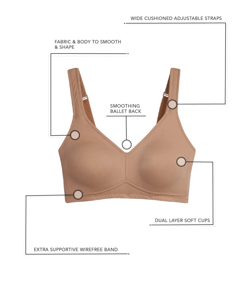 Leading Lady The Claire Wirefree Everyday Comfort Bra - White