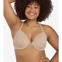 Leading Lady The Luna Front-Close Underwire Racerback Bra - Sand