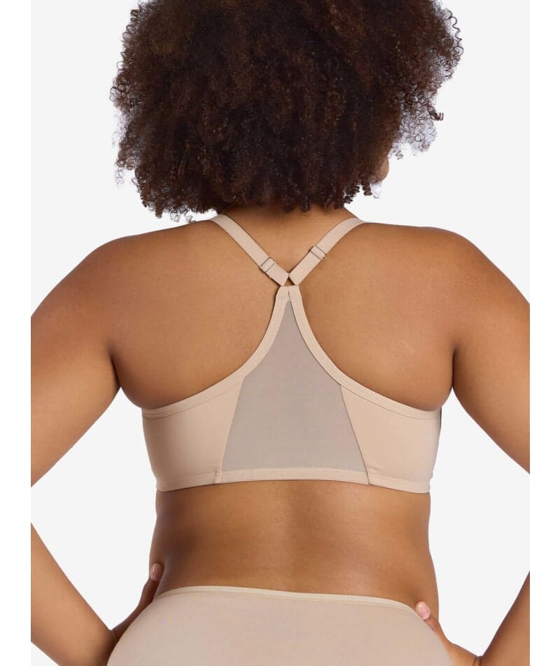 Leading Lady The Luna Front-Close Wired Racerback Bra - Sand Bras 
