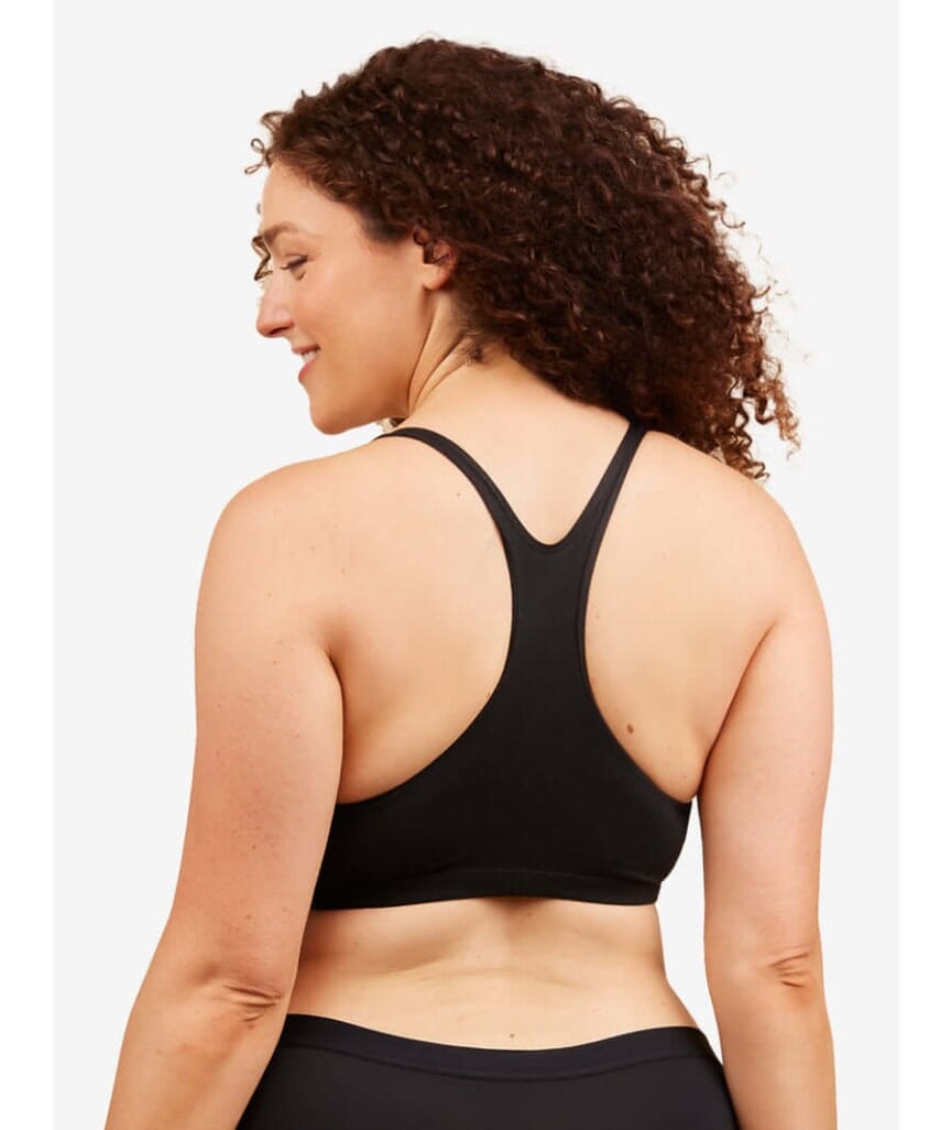 Leading Lady The Serena Wire-free Crop Top - Black Bras