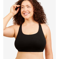 Leading Lady The Serena Wire-free Crop Top - Black