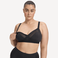 Nala Maternity Support Wirefree Bralette - Licorice