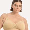 Nala Support Wirefree Bralette - Almond Milk