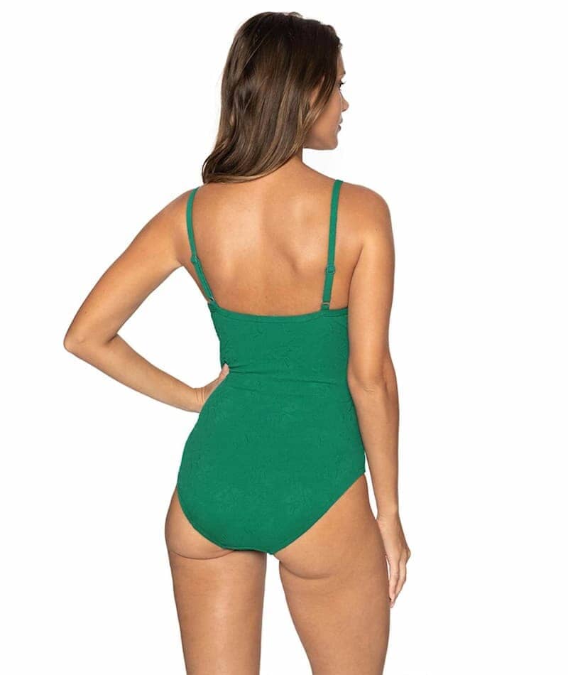 Nip Tuck Amelius Kate Looped Front A-D Cup One Piece Swimsuit - Green Swim