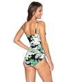 Nip Tuck Kakadu Joanne Twist Front A-DD Cup Tankini Top - Black Swim