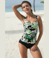 Nip Tuck Kakadu Joanne Twist Front A-DD Cup Tankini Top - Black Swim