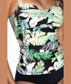 Nip Tuck Kakadu Joanne Twist Front A-DD Cup Tankini Top - Black Swim