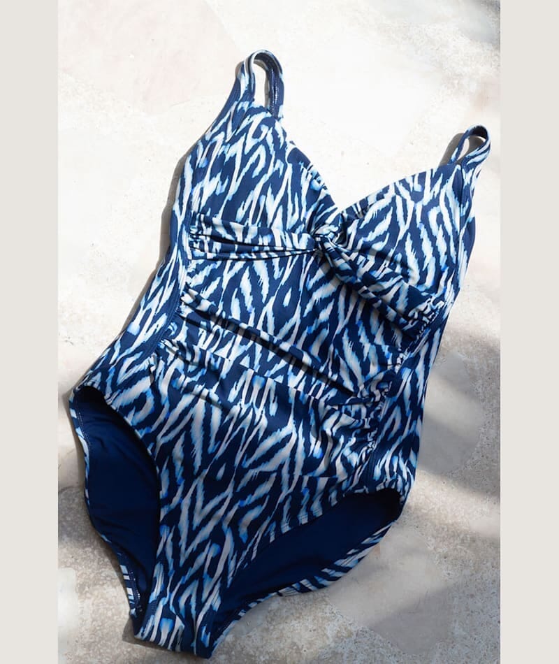 Nip Tuck Odisha Kayanne Twist Front A-DD Cup One Piece Swimsuit - Navy Swim