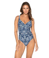 Nip Tuck Odisha Kayanne Twist Front A-DD Cup One Piece Swimsuit - Navy Swim