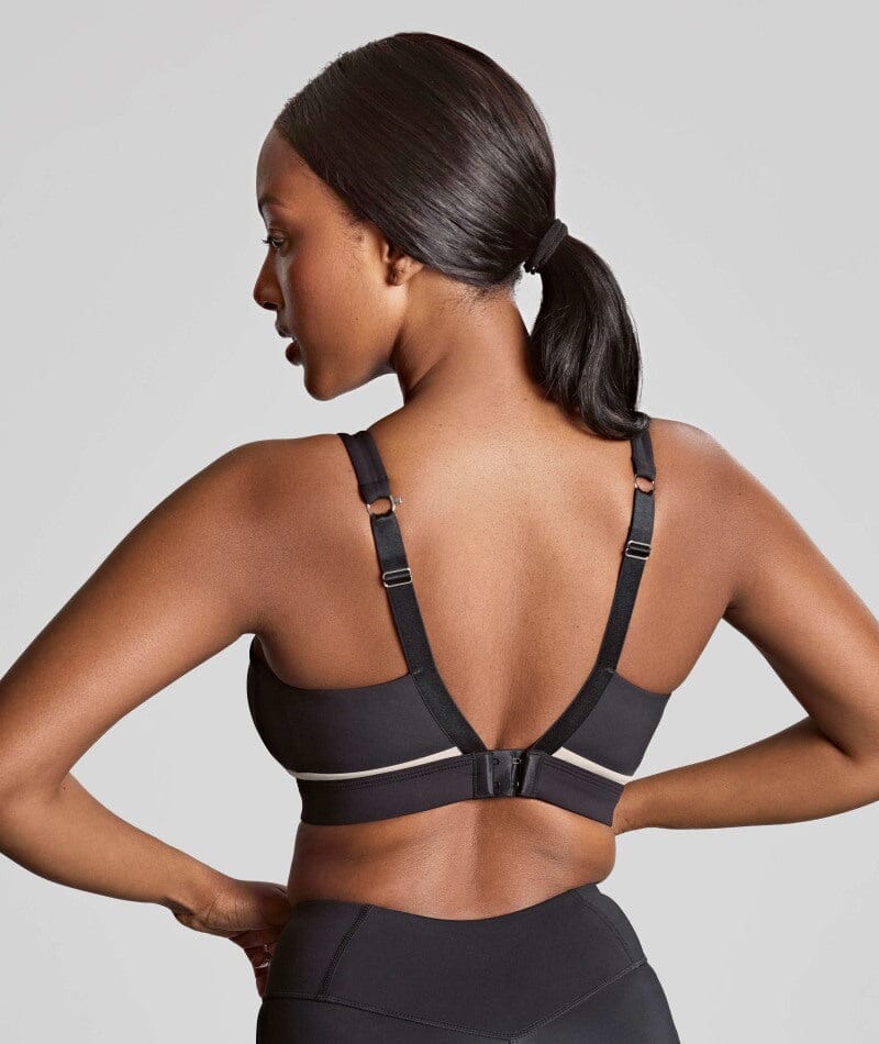 Panache Sport Freedom Wire-free Sports Bra- Black Chalk Bras 