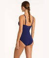 Sea Level Messina Tie Front DD-E Cup One Piece Swimsuit - French Navy Swim