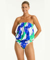 Sea Level Sublime Blouson Bandeau Tankini Top - Cobalt Swim