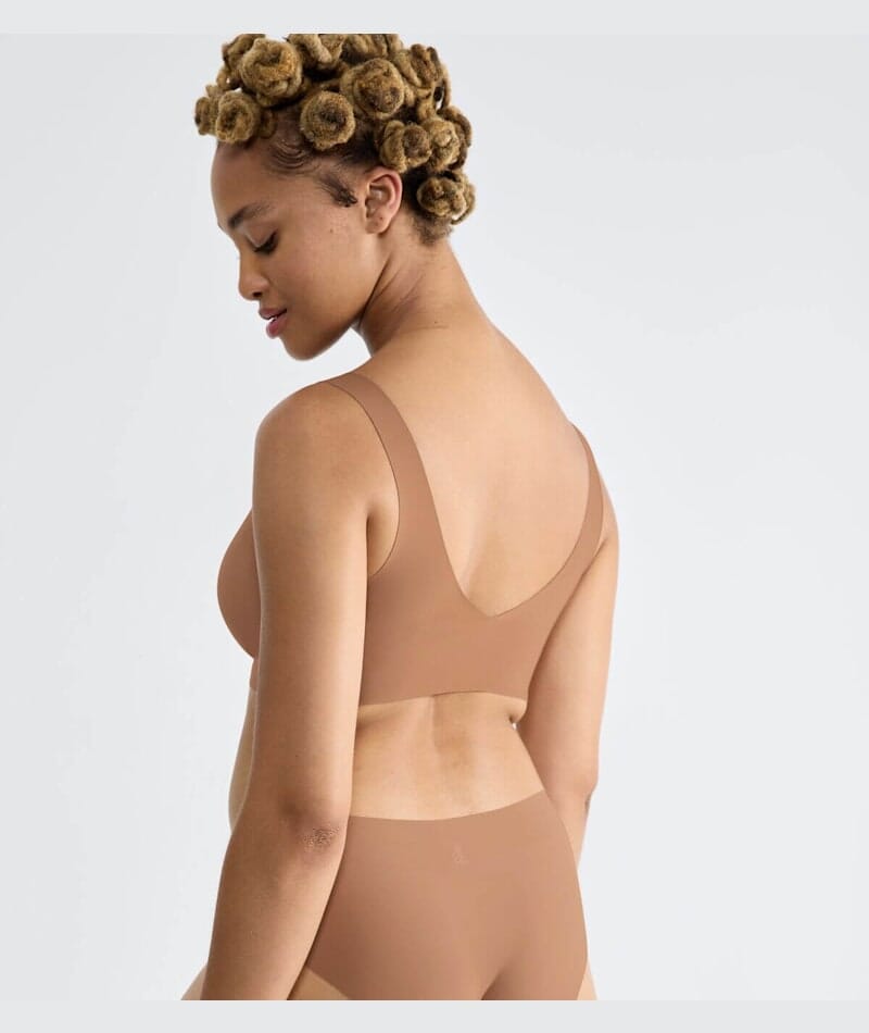 Sloggi ZERO Feel 2.0 Wire-free Bralette - Nostalgic Brown - Curvy Bras