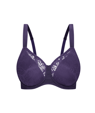 Triumph Lacy Minimizer 2 Pack Bra - Pink/Prussian Blue