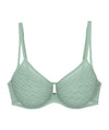 Triumph Signature Sheer Underwired Minimiser Bra - Misty Turquoise Bras
