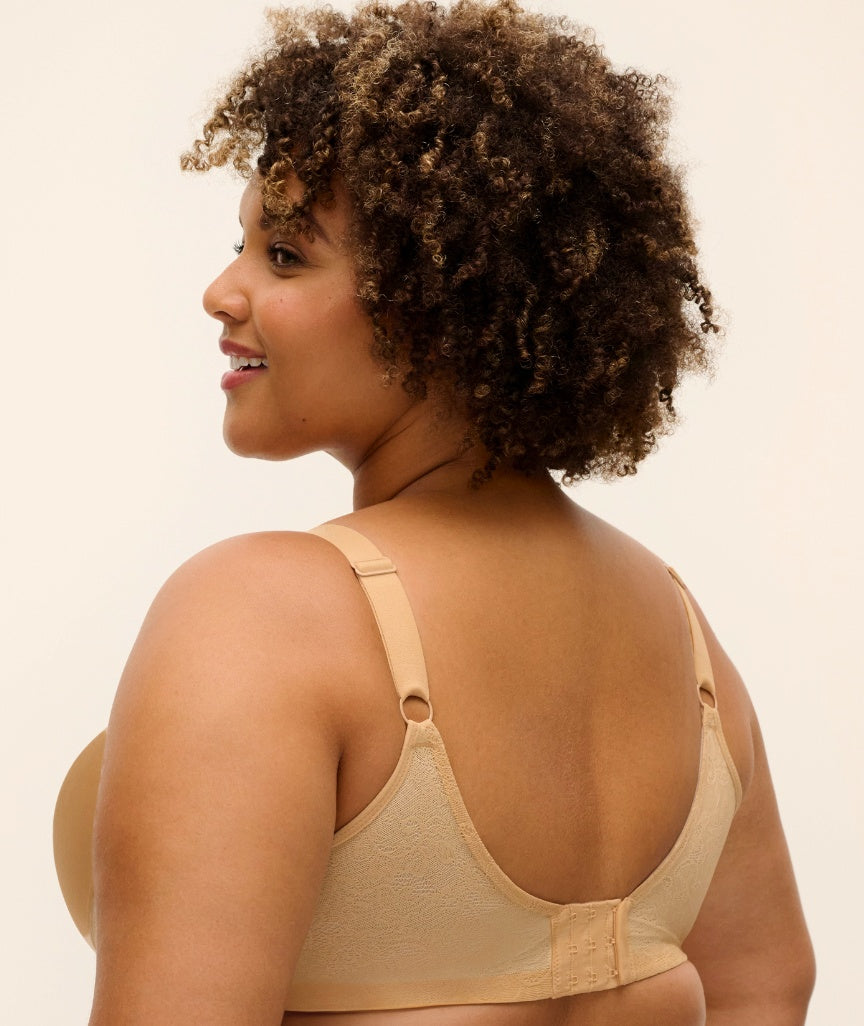 Goddess Yvette Underwire Moulded Bra - Sand