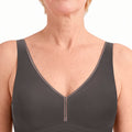 Amoena Wave Flow Non-Wired Bra - Anthracite