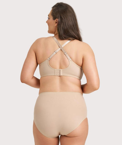 Ava & Audrey Bardot Front-Closing Underwire Bra - Nude