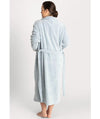 Ava & Audrey Betty Jacquard Fleece Robe - Denim Sleep / Lounge