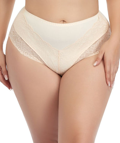 Ava & Audrey Claire Lace & Micro Full Brief - Beige