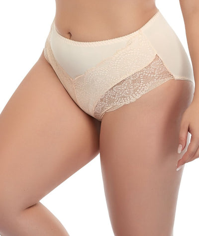 Ava & Audrey Claire Lace & Micro Full Brief - Beige
