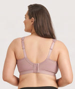 Ava & Audrey Faye Cotton & Lace Wire-free Bra - Blush