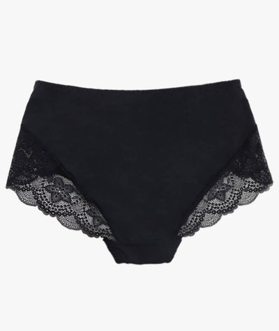 Ava & Audrey Florence Lace & Micro Full Brief - Black